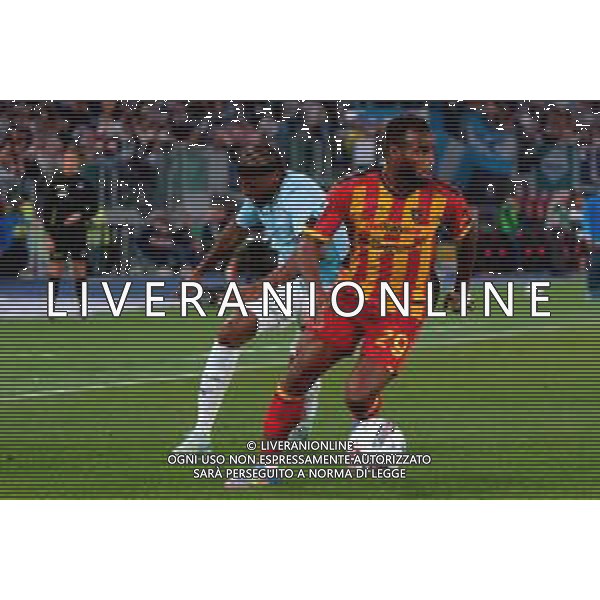 TVEM May 25, 2025 Roma, Italy - SS Lazio vs US Lecce - Italian soccer serie A 2024/25 - Olympic Stadium. In the pic: Lassana Coulibaly of US Lecce in action against Nuno Tavares of SS Lazio ©TVEM Emmanuele Mastrodonato - AGENZIA ALDO LIVERANI SAS