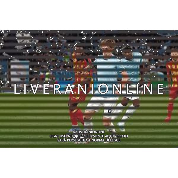TVEM May 25, 2025 Roma, Italy - SS Lazio vs US Lecce - Italian soccer serie A 2024/25 - Olympic Stadium. In the pic: Nicolò Rovella of SS Lazio in action against Lassana Coulibaly of US Lecce ©TVEM Emmanuele Mastrodonato - AGENZIA ALDO LIVERANI SAS
