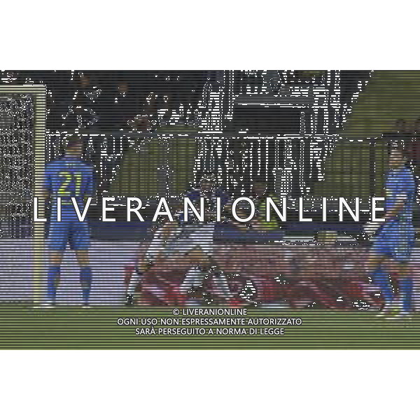 Domagoj Bradaric of Hellas Verona FC celebrates after scoring goal during Empoli FC vs Hellas Verona FC, 38° Serie A Enilive 2024-25 game at Carlo Castellani stadium in Empoli (FI), Italy, on May 25, 2025. (Photo by Davide Casentini) - AGENZIA ALDO LIVERANI SAS