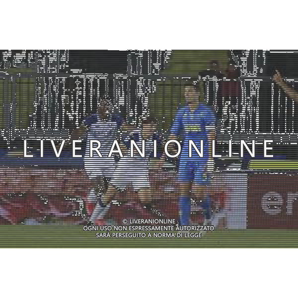 Domagoj Bradaric of Hellas Verona FC celebrates after scoring goal during Empoli FC vs Hellas Verona FC, 38° Serie A Enilive 2024-25 game at Carlo Castellani stadium in Empoli (FI), Italy, on May 25, 2025. (Photo by Davide Casentini) - AGENZIA ALDO LIVERANI SAS