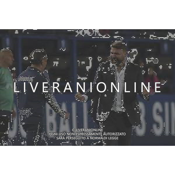 Paolo Zanetti Head Coach of Hellas Verona FC celebrate the victory at the end of Empoli FC vs Hellas Verona FC, 38° Serie A Enilive 2024-25 game at Carlo Castellani stadium in Empoli (FI), Italy, on May 25, 2025. (Photo by Davide Casentini) - AGENZIA ALDO LIVERANI SAS