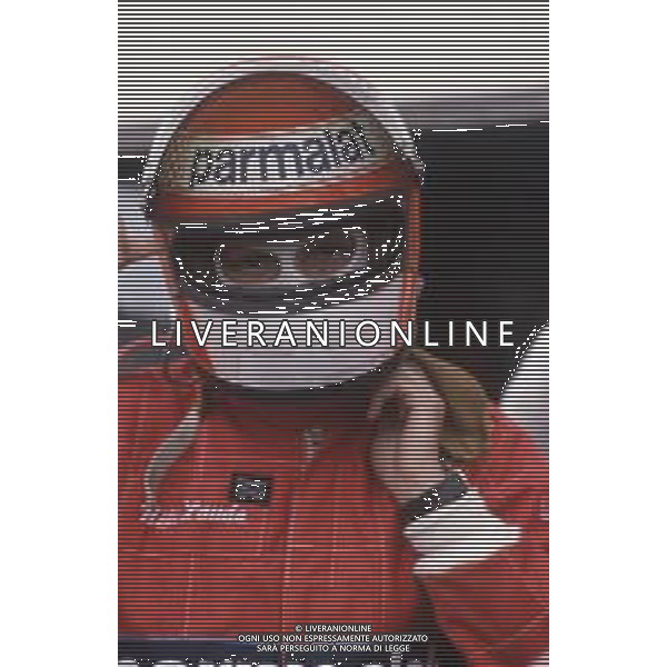 DIAP-RETROSPETTIVA NIKI LAUDA PILOTA F1 NELLA FOTO NIKI LAUDA A LE CASTELLET NELL\'ANNO 1982 AG ALDO LIVERANI SAS