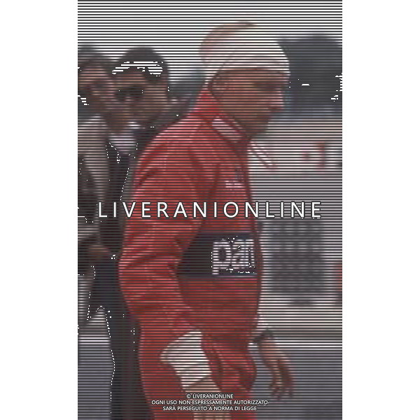 DIAP-RETROSPETTIVA NIKI LAUDA PILOTA F1 NELLA FOTO NIKI LAUDA A LE CASTELLET NELL\'ANNO 1982 AG ALDO LIVERANI SAS