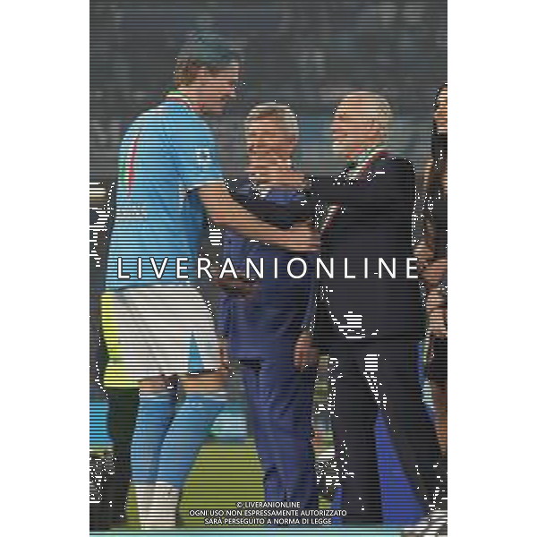 23-05-2025 NAPOLI-CAMPIONATO DI CALCIO SERIE A NAPOLI CAGLIARI NELLA FOTO: FESTA SCUDETTO,Scott McTominay AURELIO DE LAURENTIIS FOTO MOSCA \AGENZIA LIVERANI SAS