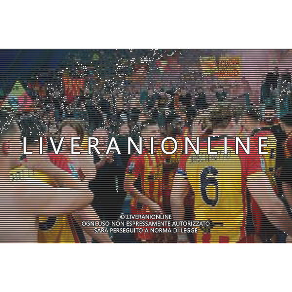TVEM May 25, 2025 Roma, Italy - SS Lazio vs US Lecce - Italian soccer serie A 2024/25 - Olympic Stadium. In the pic: the president of US Lecce Saverio Sticchi Damiani amd players of US Lecce celebrates the victory ©TVEM Emmanuele Mastrodonato - AGENZIA ALDO LIVERANI SAS