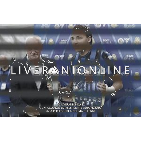 IL PRESIDENTE ANTONIO PERCASSI CON MATEO RETEGUI PREMIAZIONE -ATALANTA vs PARMA Campionato Calcio Serie A 38a giornata 25-05-2025 ©PAOLO GIAMPIETRI - AGENZIA ALDO LIVERANI SAS