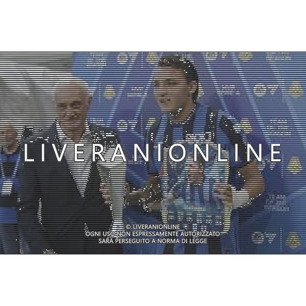 IL PRESIDENTE ANTONIO PERCASSI CON MATEO RETEGUI PREMIAZIONE -ATALANTA vs PARMA Campionato Calcio Serie A 38a giornata 25-05-2025 ©PAOLO GIAMPIETRI - AGENZIA ALDO LIVERANI SAS
