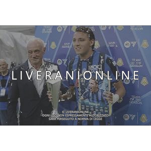 IL PRESIDENTE ANTONIO PERCASSI CON MATEO RETEGUI PREMIAZIONE -ATALANTA vs PARMA Campionato Calcio Serie A 38a giornata 25-05-2025 ©PAOLO GIAMPIETRI - AGENZIA ALDO LIVERANI SAS