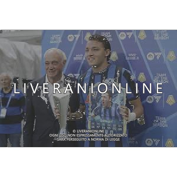 IL PRESIDENTE ANTONIO PERCASSI CON MATEO RETEGUI PREMIAZIONE -ATALANTA vs PARMA Campionato Calcio Serie A 38a giornata 25-05-2025 ©PAOLO GIAMPIETRI - AGENZIA ALDO LIVERANI SAS