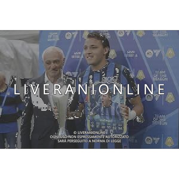IL PRESIDENTE ANTONIO PERCASSI CON MATEO RETEGUI PREMIAZIONE -ATALANTA vs PARMA Campionato Calcio Serie A 38a giornata 25-05-2025 ©PAOLO GIAMPIETRI - AGENZIA ALDO LIVERANI SAS