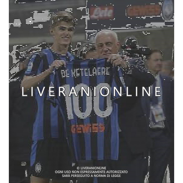 IL PRESIDENTE ANTONIO PERCASSI CON CHARLES DE KETELAERE -ATALANTA vs PARMA Campionato Calcio Serie A 38a giornata 25-05-2025 ©PAOLO GIAMPIETRI - AGENZIA ALDO LIVERANI SAS