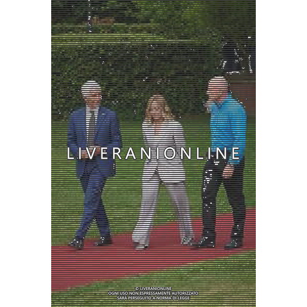 Roma - 26 Maggio 2025 Il Presidente del Consiglio dei Ministri, Giorgia Meloni, partecipa alla ‘Presentazione ufficiale dei trofei della Louis Vuitton Cup e dell\'America\'s Cup‘ Nella Foto: Andrea Abodi, Giorgia Meloni, Grant Dalton  Andrea Bracaglia- AGENZIA ALDO LIVERANI SAS