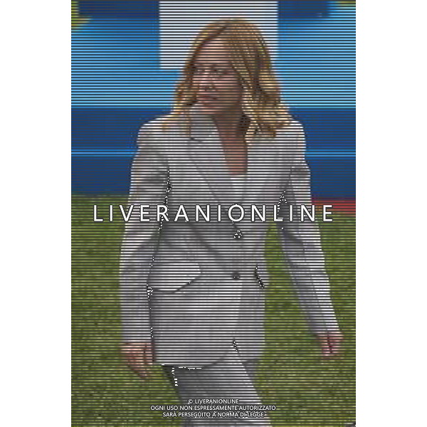 Roma - 26 Maggio 2025 Il Presidente del Consiglio dei Ministri, Giorgia Meloni, partecipa alla ‘Presentazione ufficiale dei trofei della Louis Vuitton Cup e dell\'America\'s Cup‘ Nella Foto: Giorgia Meloni  Andrea Bracaglia- AGENZIA ALDO LIVERANI SAS