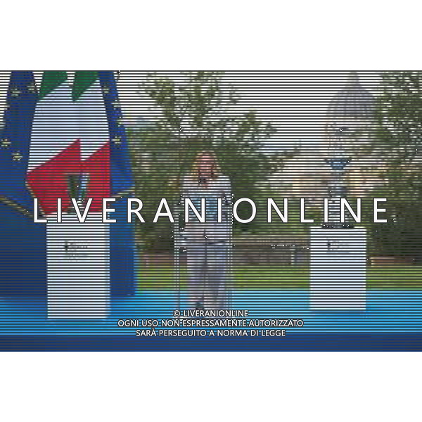 Roma - 26 Maggio 2025 Il Presidente del Consiglio dei Ministri, Giorgia Meloni, partecipa alla ‘Presentazione ufficiale dei trofei della Louis Vuitton Cup e dell\'America\'s Cup‘ Nella Foto: Giorgia Meloni  Andrea Bracaglia- AGENZIA ALDO LIVERANI SAS