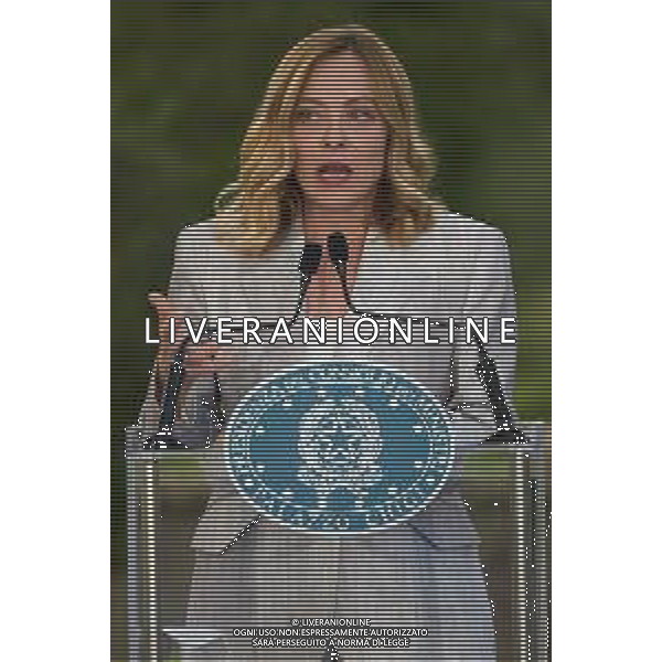 Roma - 26 Maggio 2025 Il Presidente del Consiglio dei Ministri, Giorgia Meloni, partecipa alla ‘Presentazione ufficiale dei trofei della Louis Vuitton Cup e dell\'America\'s Cup‘ Nella Foto: Giorgia Meloni  Andrea Bracaglia- AGENZIA ALDO LIVERANI SAS