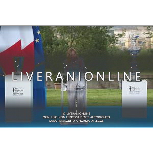 Roma - 26 Maggio 2025 Il Presidente del Consiglio dei Ministri, Giorgia Meloni, partecipa alla ‘Presentazione ufficiale dei trofei della Louis Vuitton Cup e dell\'America\'s Cup‘ Nella Foto: Giorgia Meloni  Andrea Bracaglia- AGENZIA ALDO LIVERANI SAS