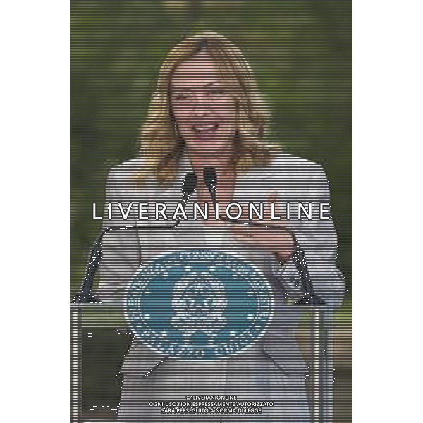 Roma - 26 Maggio 2025 Il Presidente del Consiglio dei Ministri, Giorgia Meloni, partecipa alla ‘Presentazione ufficiale dei trofei della Louis Vuitton Cup e dell\'America\'s Cup‘ Nella Foto: Giorgia Meloni  Andrea Bracaglia- AGENZIA ALDO LIVERANI SAS