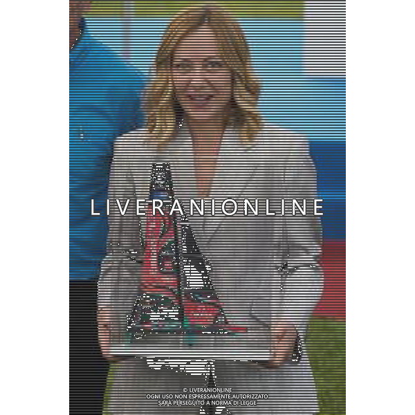 Roma - 26 Maggio 2025 Il Presidente del Consiglio dei Ministri, Giorgia Meloni, partecipa alla ‘Presentazione ufficiale dei trofei della Louis Vuitton Cup e dell\'America\'s Cup‘ Nella Foto: Giorgia Meloni  Andrea Bracaglia- AGENZIA ALDO LIVERANI SAS