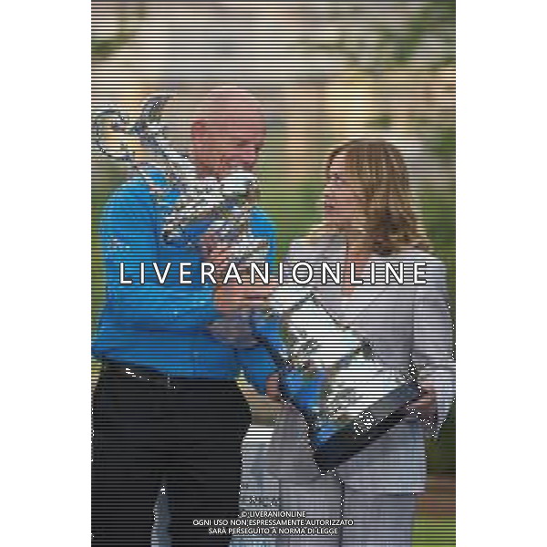 Roma - 26 Maggio 2025 Il Presidente del Consiglio dei Ministri, Giorgia Meloni, partecipa alla ‘Presentazione ufficiale dei trofei della Louis Vuitton Cup e dell\'America\'s Cup‘ Nella Foto: Grant Dalton, Giorgia Meloni  Andrea Bracaglia- AGENZIA ALDO LIVERANI SAS