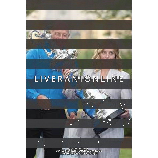 Roma - 26 Maggio 2025 Il Presidente del Consiglio dei Ministri, Giorgia Meloni, partecipa alla ‘Presentazione ufficiale dei trofei della Louis Vuitton Cup e dell\'America\'s Cup‘ Nella Foto: Grant Dalton, Giorgia Meloni  Andrea Bracaglia- AGENZIA ALDO LIVERANI SAS