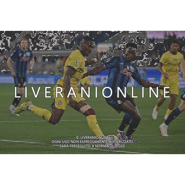 TVRG Atalanta vs Parma nella foto Ange-Yoan Bonny (Parma) e sulla DX Ibrahim Sulemana (Atalanta) Bergamo 25-05-2025 Gewiss Stadium Campionato Serie A Enilive - 38a giornata foto Roberto Garavaglia/Agenzia Aldo Liverani sas