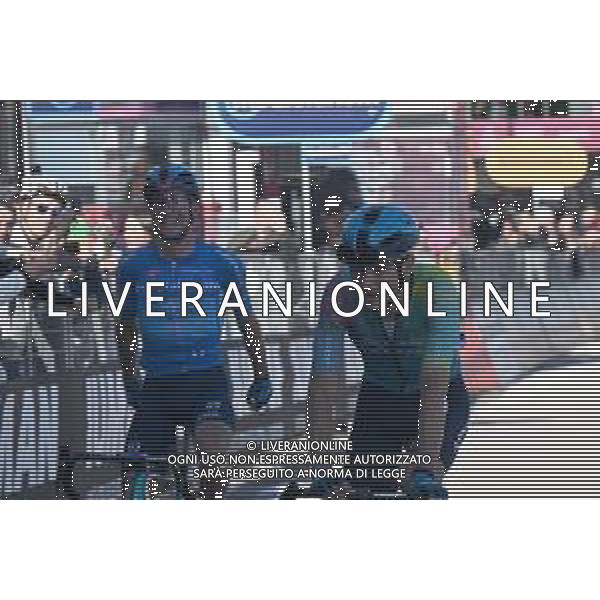 27-05-2025 Giro D\'italia; Tappa 16 Piazzola Sul Brenta - Brentonico San Valentino; 2025, Xds - Astana; Scaroni, Christian; Fortunato, Lorenzo; Brentonico San Valentino; ©SIROTTI - AGENZIA ALDO LIVERANI SAS