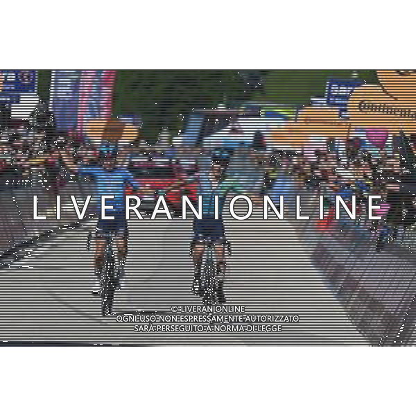 27-05-2025 Giro D\'italia; Tappa 16 Piazzola Sul Brenta - Brentonico San Valentino; 2025, Xds - Astana; Scaroni, Christian; Fortunato, Lorenzo; Brentonico San Valentino; ©SIROTTI - AGENZIA ALDO LIVERANI SAS