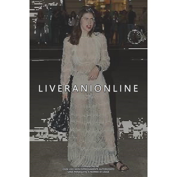 Roma - 27 Maggio 2025 Arrivi delle Celebrita\' alla sfilata "Cruise 2026" di Dior a Villa Albani Torlonia a Roma Nella Foto: Alexandra Daddario foto-Andrea Bracaglia-ag aldo liverani sas