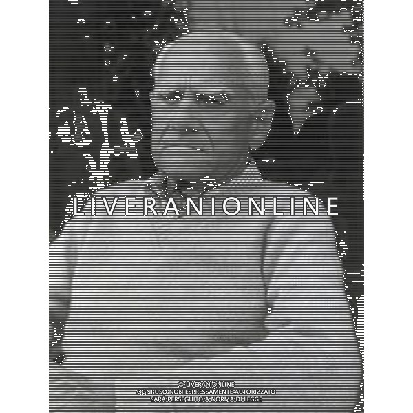 NEG-RETROSPETTIVA ALBERTO MORAVIA SCRITTORE NELLA FOTO ALBERTO MORAVIA A VENEZIA NELL\'ANNO 1981 AG ALDO LIVERANI SAS