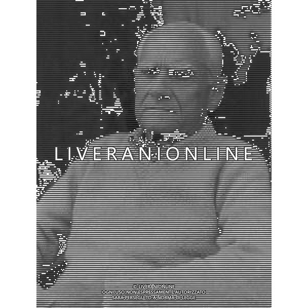 NEG-RETROSPETTIVA ALBERTO MORAVIA SCRITTORE NELLA FOTO ALBERTO MORAVIA A VENEZIA NELL\'ANNO 1981 AG ALDO LIVERANI SAS