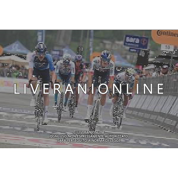 28-05-2025 Giro D\'italia; Tappa 17 San Michele All\'adige - Bormio; 2025, Red Bull - Bora Hansgrohe; 2025, Visma - Lease A Bike; Pellizzari, Giulio; Gee, Derek; Bormio; foto stefano sirotti-ag aldo liverani sas