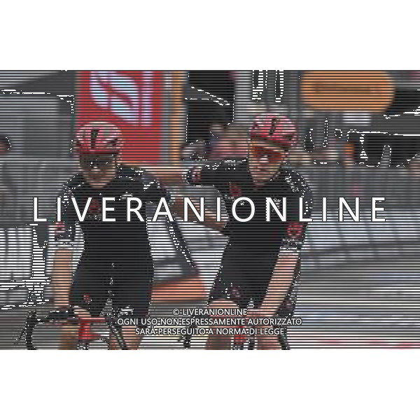 28-05-2025 Giro D\'italia; Tappa 17 San Michele All\'adige - Bormio; 2025, Tudor; Zijlaard, Maikel; Krieger, Alexander; Bormio; foto stefano sirotti-ag aldo liverani sas