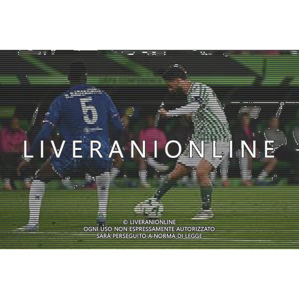 TVRG Real Betis vs Chelsea nella foto Isco Francisco Roman Alarcon Suarez (Real Betis) serve a Abdessamad Ezzalzouli (Real Betis) la palla per il gol dell\'1 a 0 Wroclaw (POL) 28-05-2025 Stadio municipale - Tarczynski Arena UEFA Conference League - finale foto Roberto Garavaglia/Agenzia Aldo Liverani sas