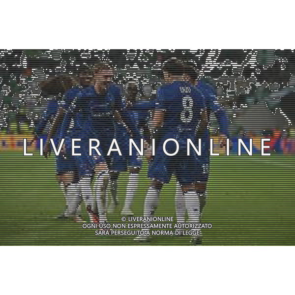 TVRG Real Betis vs Chelsea nella foto giocatori Chelsea esultanza dopo il gol dell\'1 a 1 Wroclaw (POL) 28-05-2025 Stadio municipale - Tarczynski Arena UEFA Conference League - finale foto Roberto Garavaglia/Agenzia Aldo Liverani sas