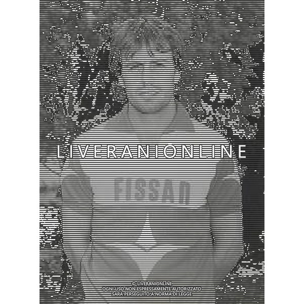 ST-RETROSPETTIVA PIERO BRAGLIA CALCIATORE NELLA FOTO PIERO BRAGLIA CON LA MAGLIA DELLA TRIESTINA CALCIO AG ALDO LIVERANI SAS
