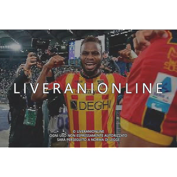 TVEM May 25, 2025 Roma, Italy - SS Lazio vs US Lecce - Italian soccer serie A 2024/25 - Olympic Stadium. In the pic: Lassana Coulibaly of US Lecce celebrates the victory ©TVEM Emmanuele Mastrodonato - AGENZIA ALDO LIVERANI SAS