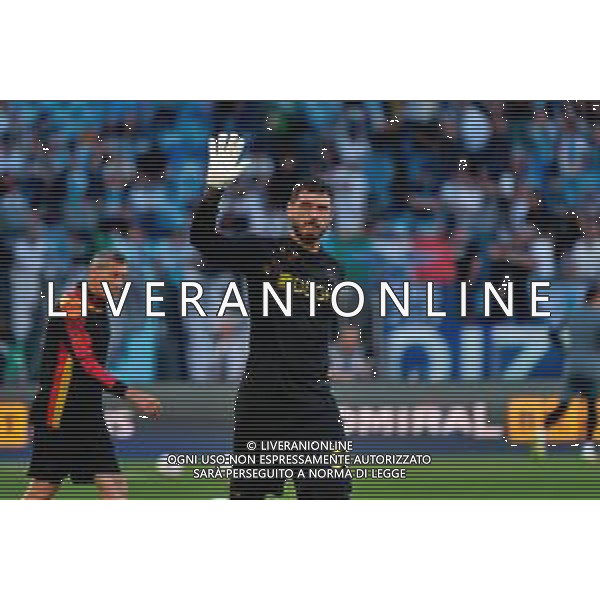 TVEM May 25, 2025 Roma, Italy - SS Lazio vs US Lecce - Italian soccer serie A 2024/25 - Olympic Stadium. In the pic: Wladimiro Falcone of US Lecce ©TVEM Emmanuele Mastrodonato - AGENZIA ALDO LIVERANI SAS