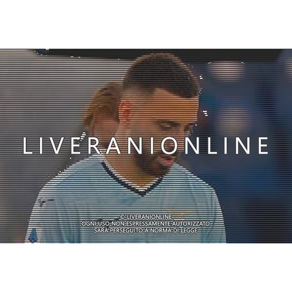 TVEM May 25, 2025 Roma, Italy - SS Lazio vs US Lecce - Italian soccer serie A 2024/25 - Olympic Stadium. In the pic: Mario Gila of SS Lazio ©TVEM Emmanuele Mastrodonato - AGENZIA ALDO LIVERANI SAS