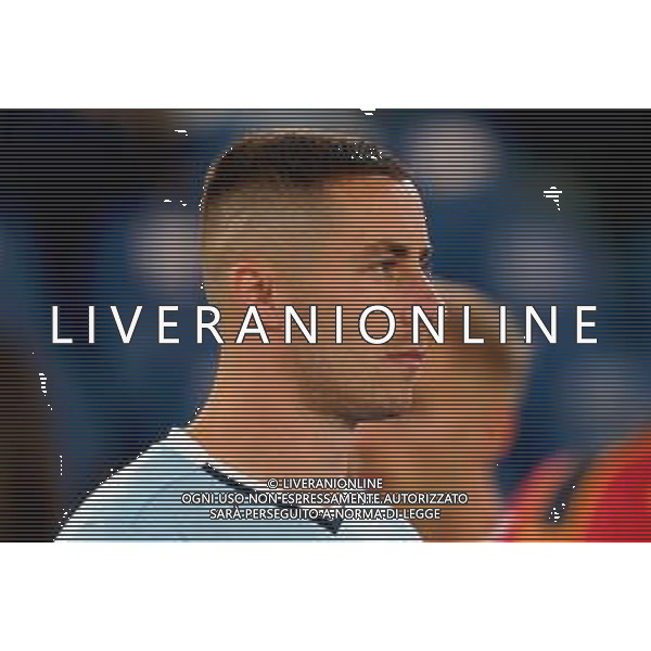 TVEM May 25, 2025 Roma, Italy - SS Lazio vs US Lecce - Italian soccer serie A 2024/25 - Olympic Stadium. In the pic: Adam Marusic of SS Lazio ©TVEM Emmanuele Mastrodonato - AGENZIA ALDO LIVERANI SAS