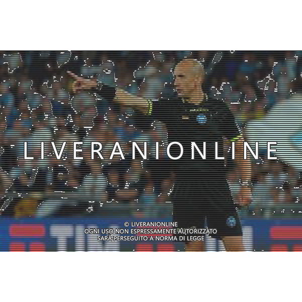 TVEM May 25, 2025 Roma, Italy - SS Lazio vs US Lecce - Italian soccer serie A 2024/25 - Olympic Stadium. In the pic: the referee Michael Fabbri of Ravenna ©TVEM Emmanuele Mastrodonato - AGENZIA ALDO LIVERANI SAS