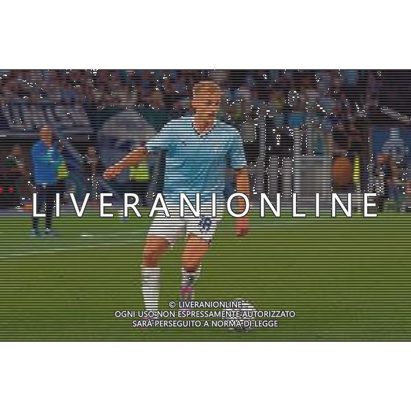 TVEM May 25, 2025 Roma, Italy - SS Lazio vs US Lecce - Italian soccer serie A 2024/25 - Olympic Stadium. In the pic: Gustav Isaksen of SS Lazio ©TVEM Emmanuele Mastrodonato - AGENZIA ALDO LIVERANI SAS