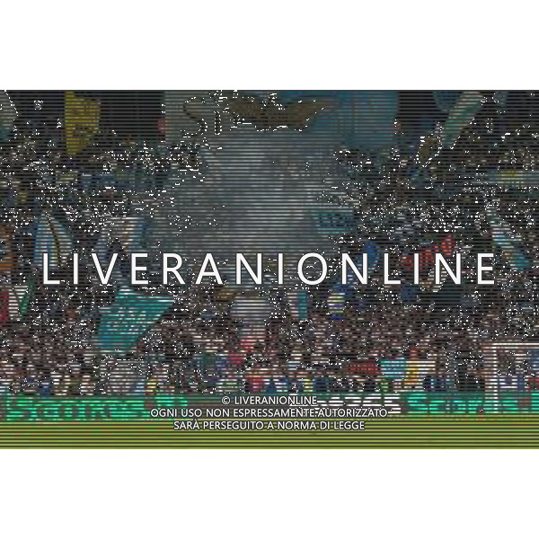 TVEM May 25, 2025 Roma, Italy - SS Lazio vs US Lecce - Italian soccer serie A 2024/25 - Olympic Stadium. In the pic: Supporters of S.S. Lazio ©TVEM Emmanuele Mastrodonato - AGENZIA ALDO LIVERANI SAS