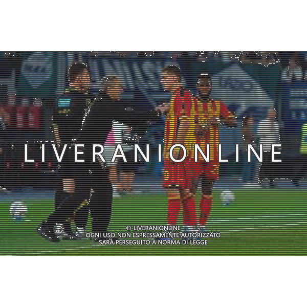 TVEM May 25, 2025 Roma, Italy - SS Lazio vs US Lecce - Italian soccer serie A 2024/25 - Olympic Stadium. In the pic: coach Marco Giampaolo of US Lecce and Nikola Krstovic of US Lecce ©TVEM Emmanuele Mastrodonato - AGENZIA ALDO LIVERANI SAS