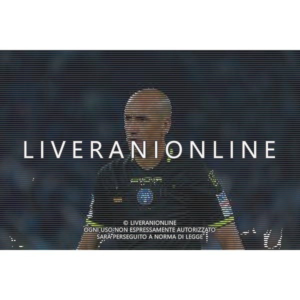 TVEM May 25, 2025 Roma, Italy - SS Lazio vs US Lecce - Italian soccer serie A 2024/25 - Olympic Stadium. In the pic: the referee Michael Fabbri of Ravenna ©TVEM Emmanuele Mastrodonato - AGENZIA ALDO LIVERANI SAS