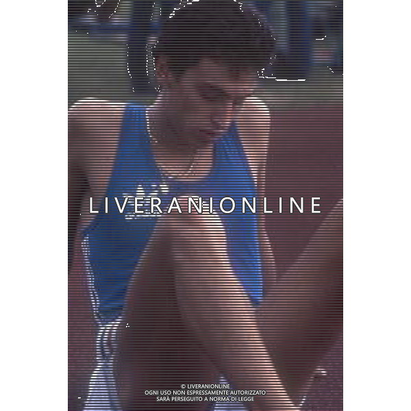 DIAP-RETROSPETTIVA ROBERTO RIBAUD ATLETA NELLA FOTO ROBERTO RIBAUD NELL\'ANNO 1982 AG ALDO LIVERANI SAS