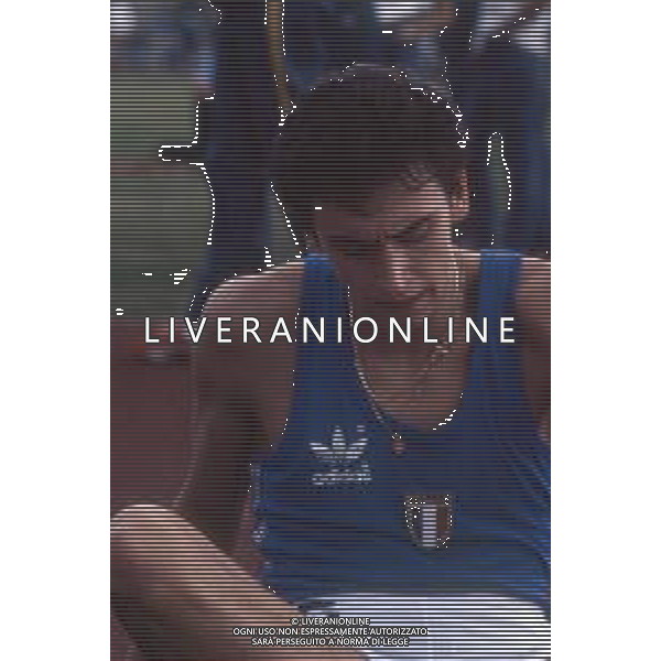 DIAP-RETROSPETTIVA ROBERTO RIBAUD ATLETA NELLA FOTO ROBERTO RIBAUD NELL\'ANNO 1982 AG ALDO LIVERANI SAS