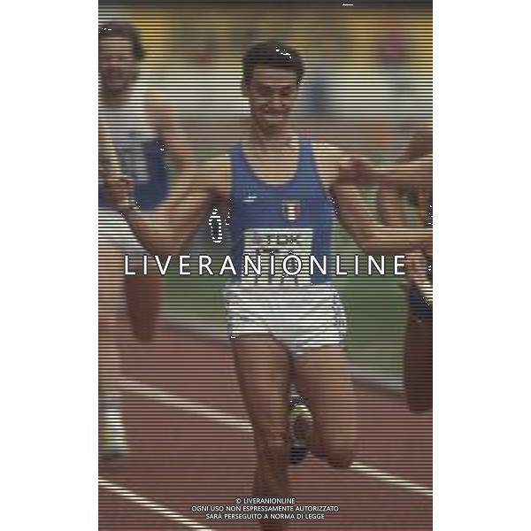 DIAP-RETROSPETTIVA ROBERTO RIBAUD ATLETA NELLA FOTO ROBERTO RIBAUD NELL\'ANNO 1982 AG ALDO LIVERANI SAS