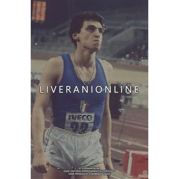 DIAP-RETROSPETTIVA ROBERTO RIBAUD ATLETA NELLA FOTO ROBERTO RIBAUD NELL\'ANNO 1982 AG ALDO LIVERANI SAS