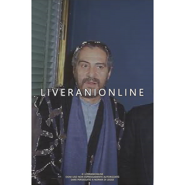DIAP-RETROSPETTIVA NINO MANFREDI ATTORE NELLA FOTO NINO MANFREDI A MILANO IN TERRAZZA MARTINI NELL\'ANNO 1982 AG ALDO LIVERANI SAS
