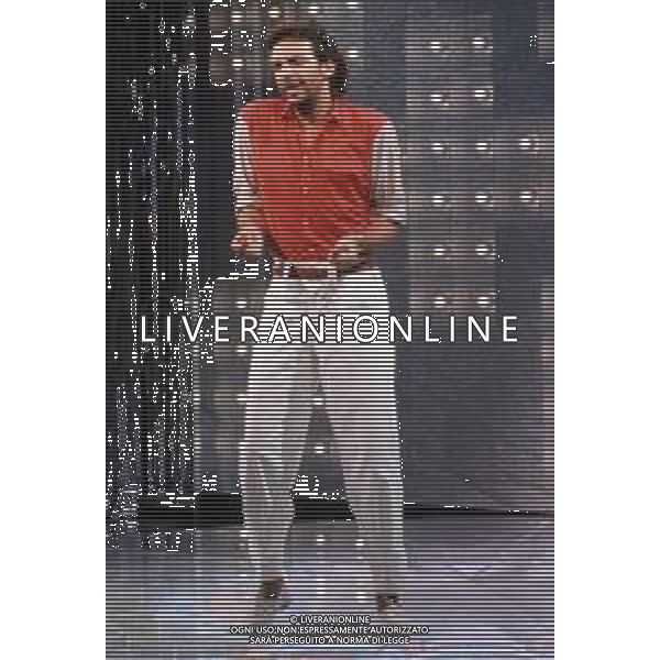DIAP-RETROSPETTIVA ALAN SORRENTI CANTANTE NELLA FOTO ALAN SORRENTI NELL\'ANNO 1983 AG ADO LIVERANI SAS